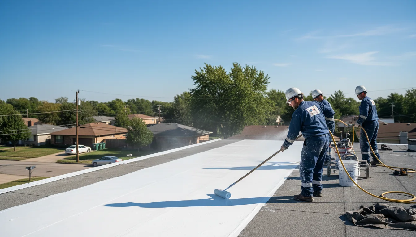 Commercial roof coating in East Hampton, CT near me